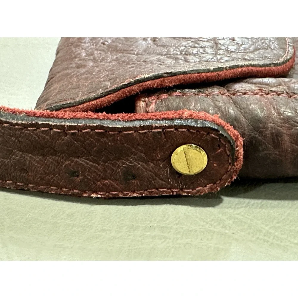 Sarien Boston Womens  Leather handbag Burgundy Vintage D. Brev‎
